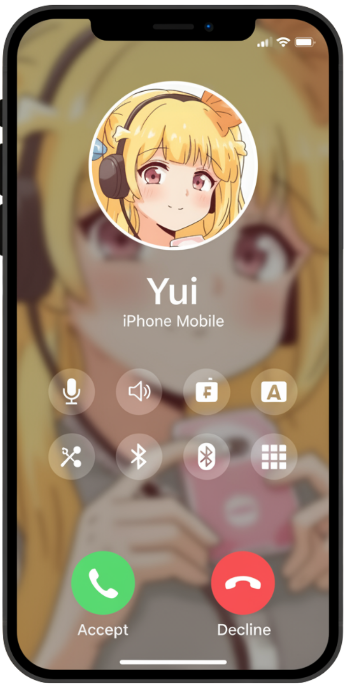 YUMECALL통화화면